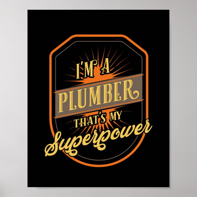 Plumber Gift Poster (Front)