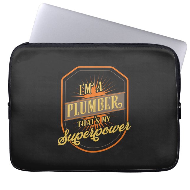 Plumber Gifts Laptop Sleeve (Front)