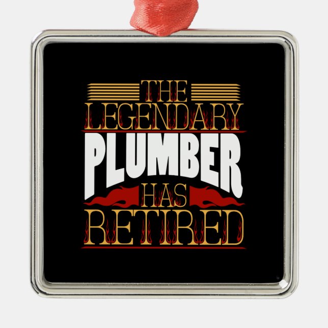 Plumber Gifts Metal Ornament (Front)