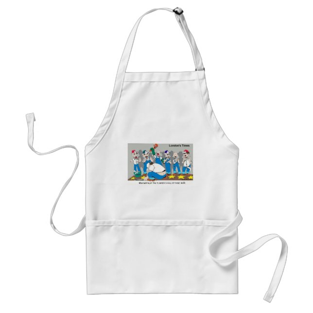 Plumber Hall Of Fame Funny Gifts Tees Collectibles Adult Apron (Front)