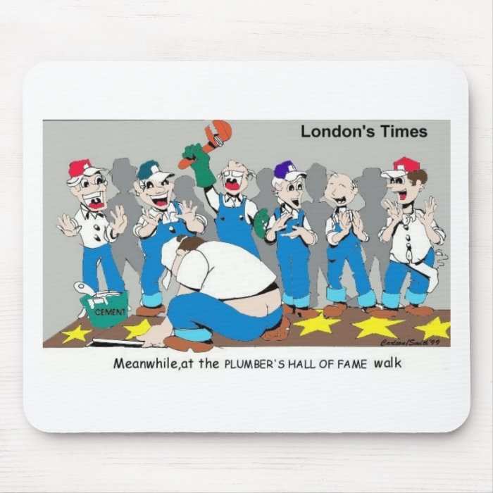 Plumber Hall Of Fame Funny Gifts Tees Collectibles Mouse Pads