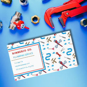 Plumber Handyman Plumbing Service Business Card