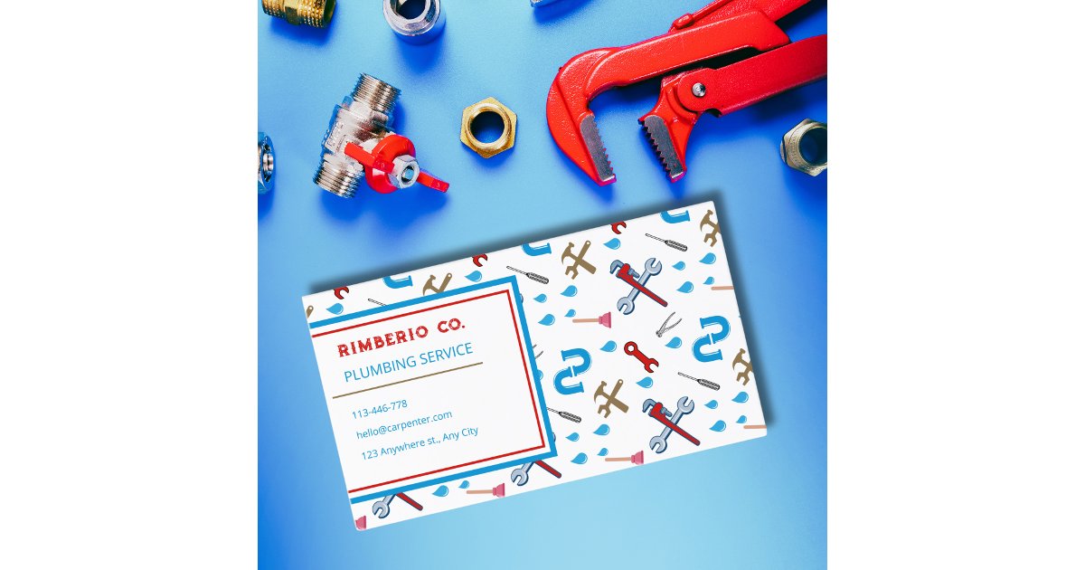 Plumber Handyman Plumbing Service Business Card | Zazzle