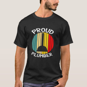 Plumber Heater Builder Retro Proud Plumber T-Shirt