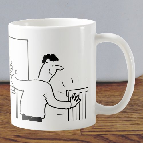 Plumber  Heating Engineer Cartoon Coffee Mug