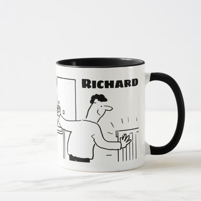 Plumber & Heating Engineer Cartoon Mug (Right)