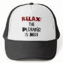 plumber is here trucker hat