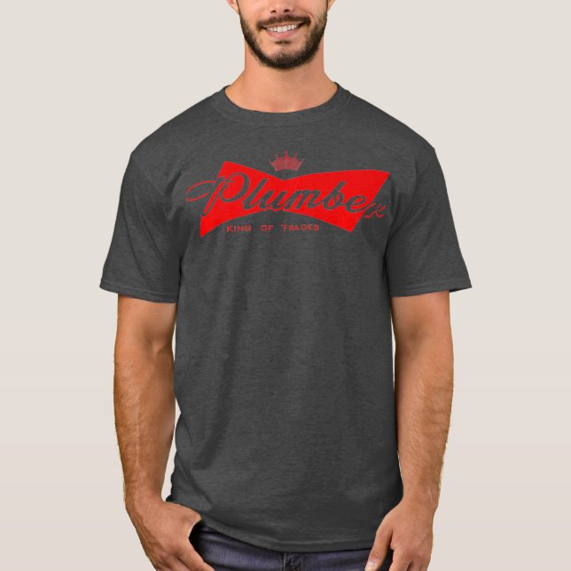 Plumber King of Trades Funny Plumbing Premium T-Shirt (Front)