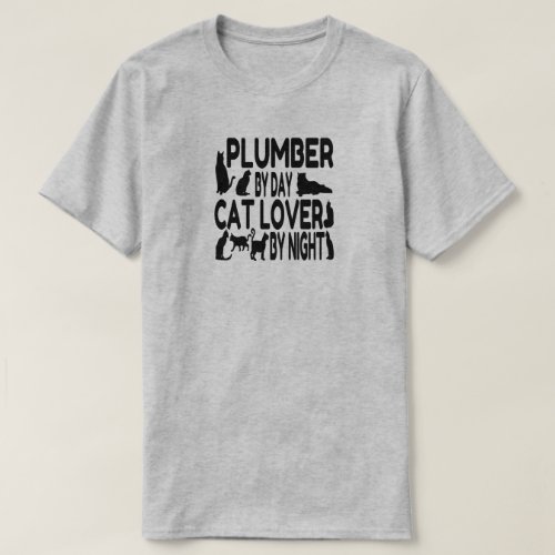 Plumber Loves Cats T_Shirt