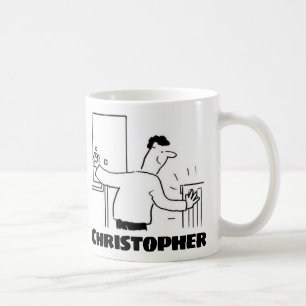 Plumber or Heating Engineer with Name on a Coffee Mug