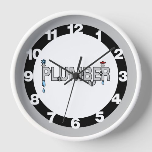 Plumber Pipes Clock