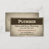 Plumber Plumbing Business Card (Front/Back)