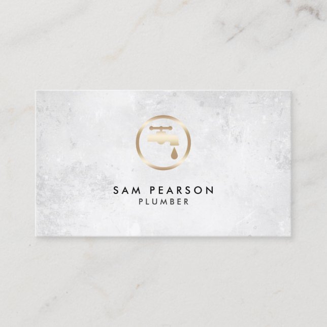 Plumber Plumbing Home Repair Business Card (Front)