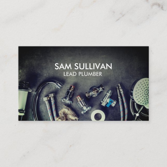 Plumber Plumbing Home Repair Business Card (Front)