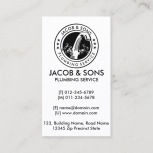 Plumber Plumbing Home Repair Business Card