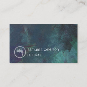 Plumber Plumbing Leaking Faucet Home Repair Business Card