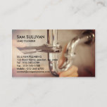 Plumber Plumbing Leaking Pipe  Business Card at Zazzle