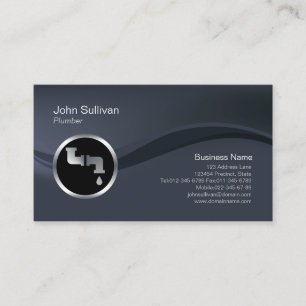 Plumber Plumbing Leaking Pipe Business Card