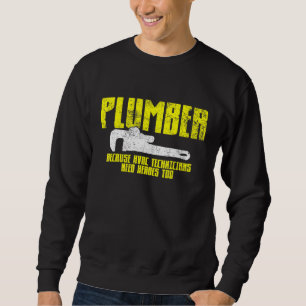 Plumber Plumbing Vintage Sweatshirt