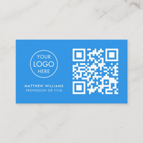 Plumber Professional QR Code Logo Modern Business Card