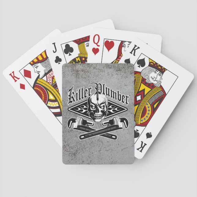 Plumber Skull: Killer Plumber 3.1 Poker Cards (Back)