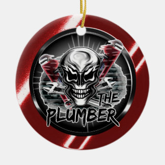 Plumber Skull: The Plumber Ceramic Ornament