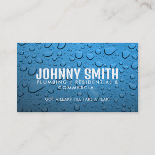 Plumber Slogans Business Cards