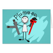 Plumber stick person design (Front Horizontal)