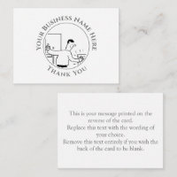 Plumber Thank You Note Card