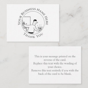 Plumber Thank You Note Card