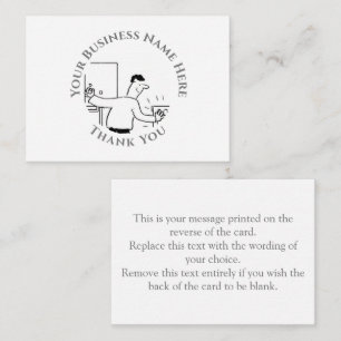 Plumber Thank You Note Card