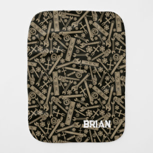 Plumber Tools Baby Burp Cloth for Boy Gift