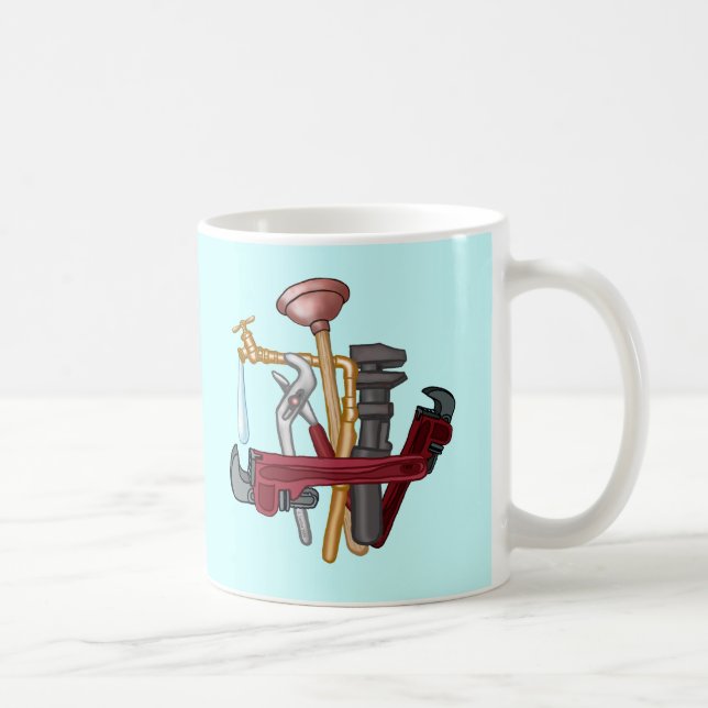 Plumber Tools Coffee Mug (Right)