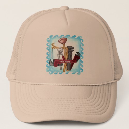 Plumber Tools custom name hat