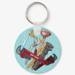 Plumber Tools custom name keychain