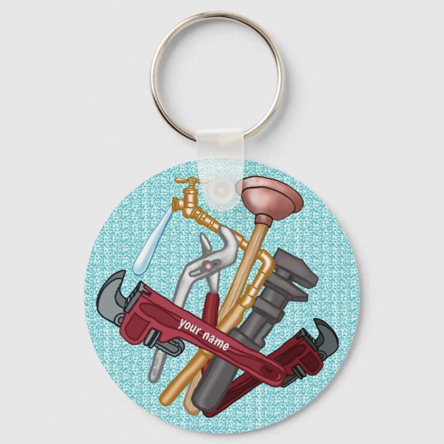 Plumber Tools keychain   (Front)