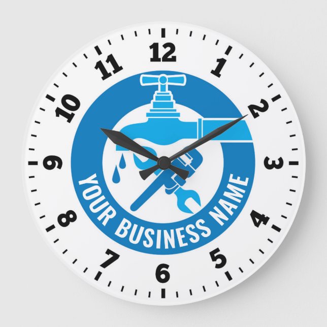 Plumber Wall Clock (Front)