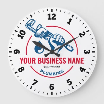 Plumber Wall Clock by NiceTiming at Zazzle