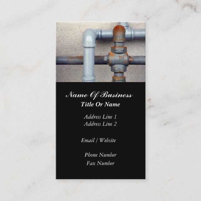 Plumbers Business Card (Front)
