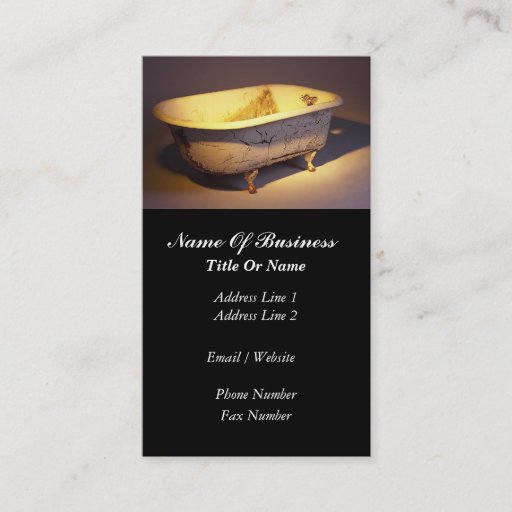 Customizable Plumbers Business Card