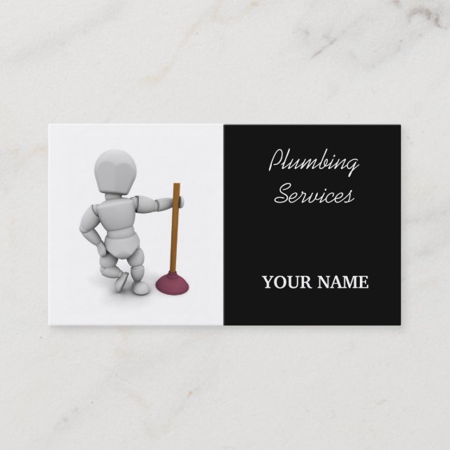 Plumbers Business Card (Front)