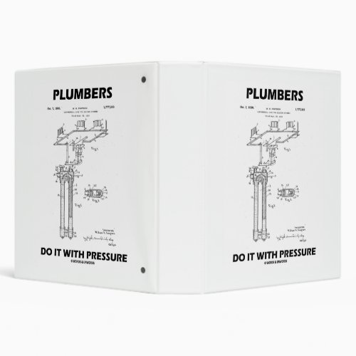 Plumbers Do It With Pressure Hoffman Differential 3 Ring Binder