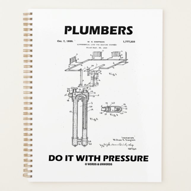 Plumbers Do It With Pressure Hoffman Differential Planner (Front)