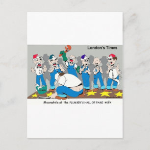 Plumbers Hall Of Fame Funny Gifts & Collectibles Postcard