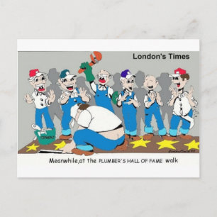 Plumbers Hall Of Fame Funny Gifts & Collectibles Postcard