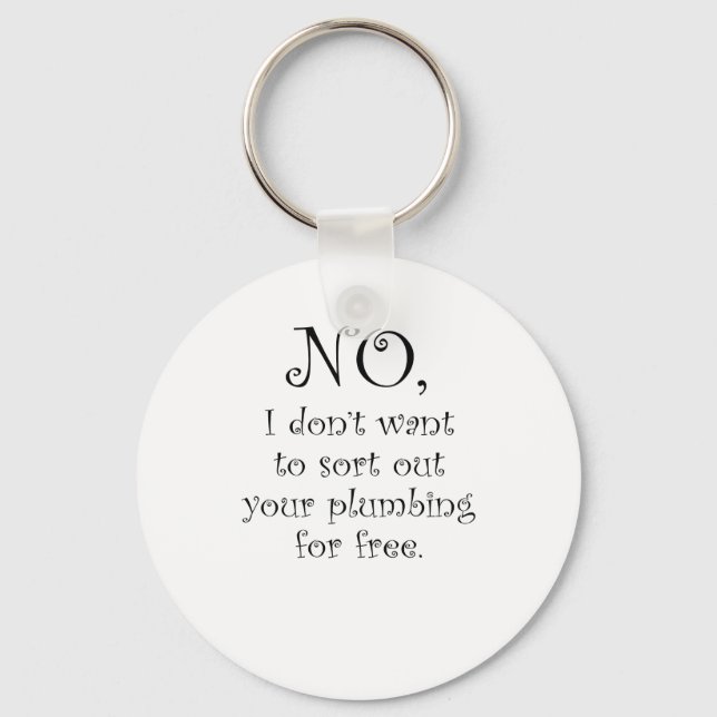 Plumbers Keychain (Front)