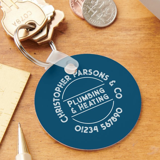 Plumber's Keyring. Plumbing & Heating Company Keychain (Creator Uploaded)