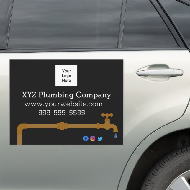 Plumber's | Plumbing Shop Car Magnet (In Situ)