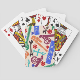 Plumbers Tools, Pipefitter, Novelty Print Poker Cards