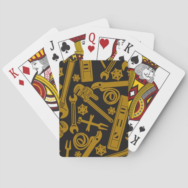 Plumbers Tools, Pipefitter, Novelty Print Poker Cards (Back)